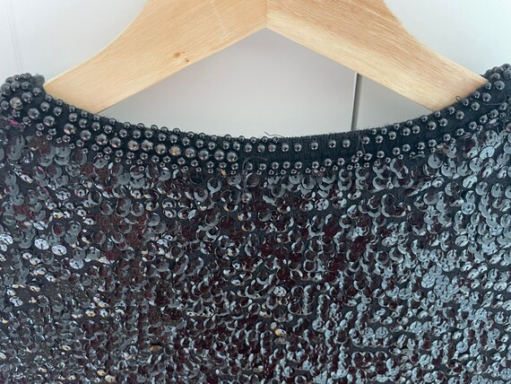 100% Wool Sequence Embellished Jacket Size Small - image 3