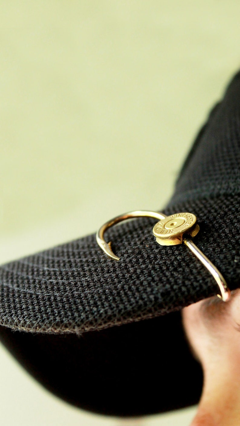 Fish Hook Hat Pin With Bullet Etsy
