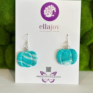 Fall Pumpkin Clay Earring | Handmade Earrings | Handmade Pumpkin Earrings | Hypoallergenic Earrings | Gift for Her
