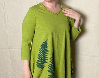 Cotton Tunic with Ferns