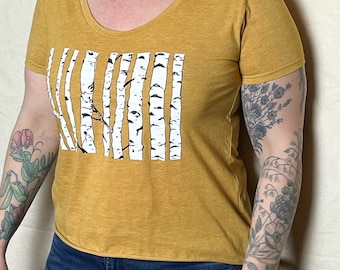 Birch Trees Scoop-neck Women’s Tee