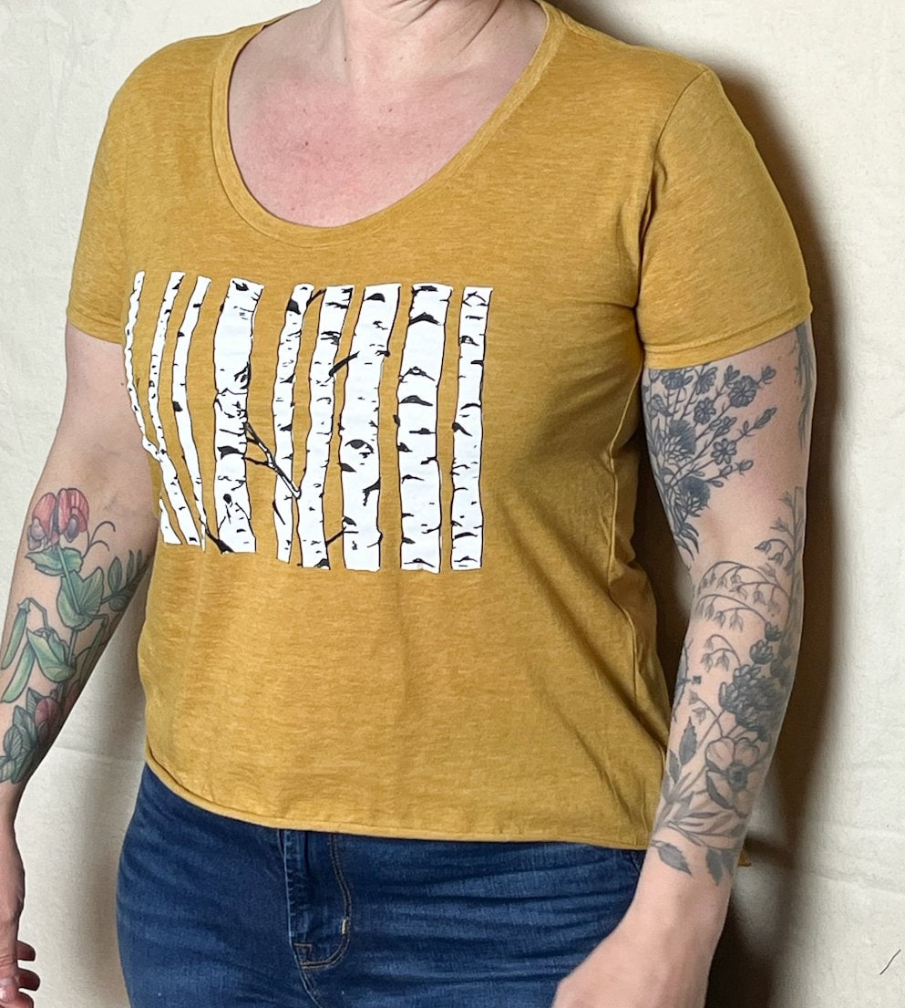 Sale! Small Birch Trees Scoop-neck Women’s Tee