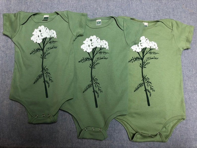 Organic Yarrow Infant Bodysuit image 1