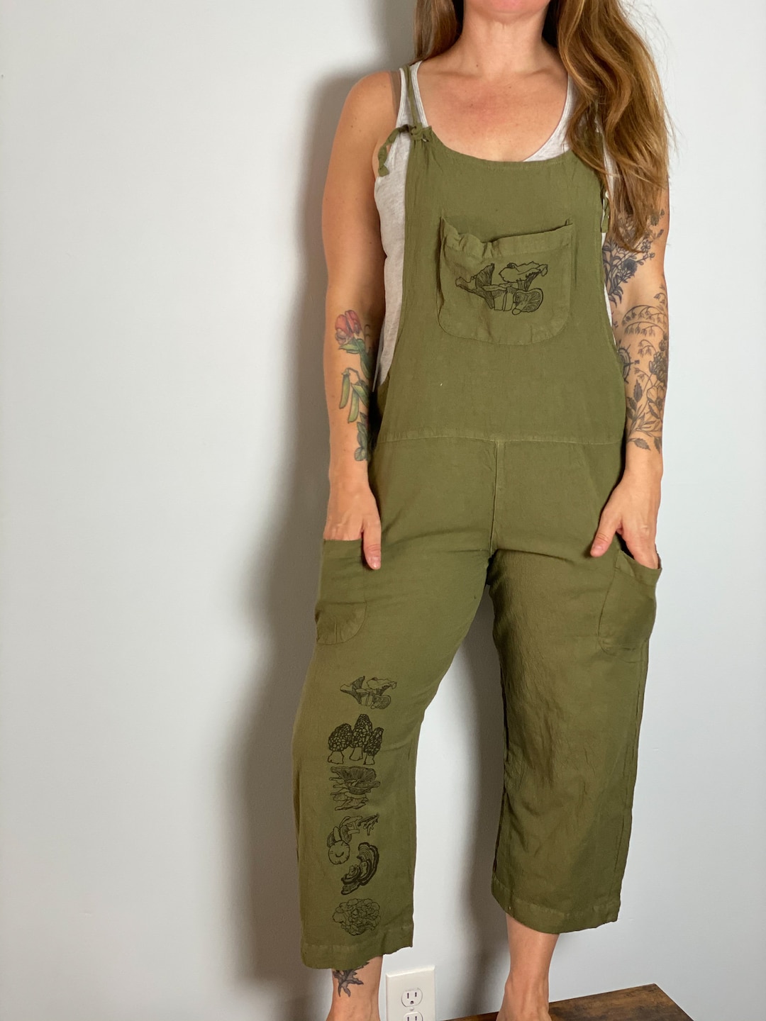 BRUSHED ORGANIC HEMP Relaxed Fit Overalls