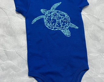 Organic Sea Turtle Infant Bodysuit