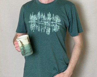 Camiseta de reflexión orgánica/ reciclada- Hombre/Unisex