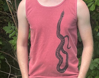 Snake Graphic Tank Top - Comfort Colors Unisex Tee