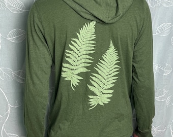 Organic/ Recycled Ferns Pullover Hoodie