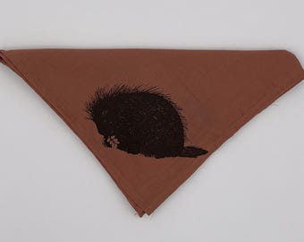 Piggsvinsbandana i ekologisk bomull, tillverkad i USA