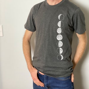 Organic/ Recycled Moons Men's / Unisex Tee image 3