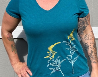 Goldenrod V-neck Women’s Tee