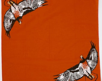 Red-Tailed Hawk Cotton Bandana Alter Cloth USA Made (22"x22")