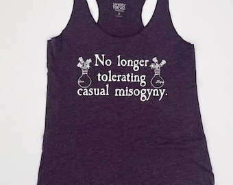 No Misogyny Feminist Racerback Tank