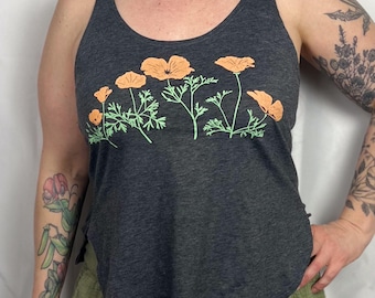California Poppies linne för kvinnor