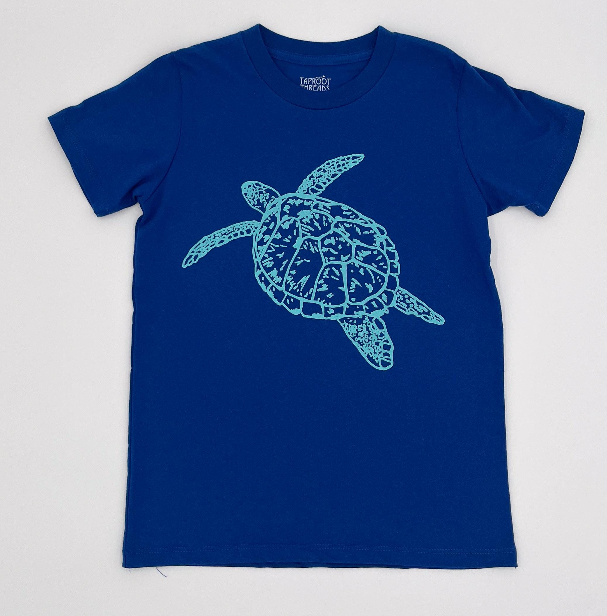 Kid's Organic Sea Turtle T-shirt - Etsy