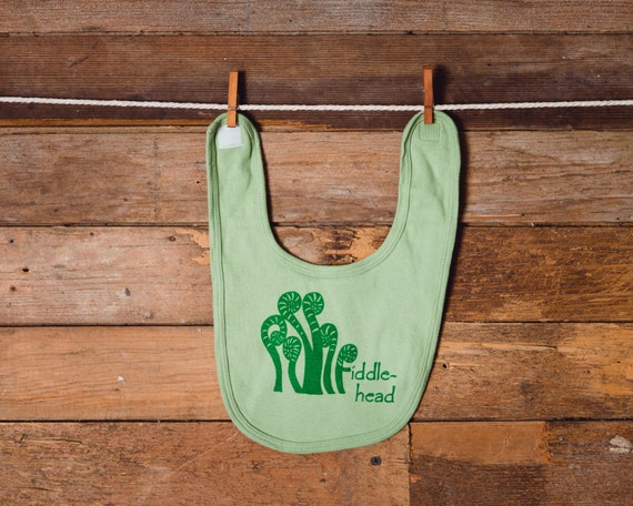 Organic Fiddle Head Bibs
