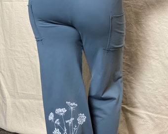 USA Made Crop Floral Pocket Pants