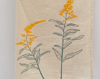 Extra Large Goldenrod Cotton Tea Towel USA Made
