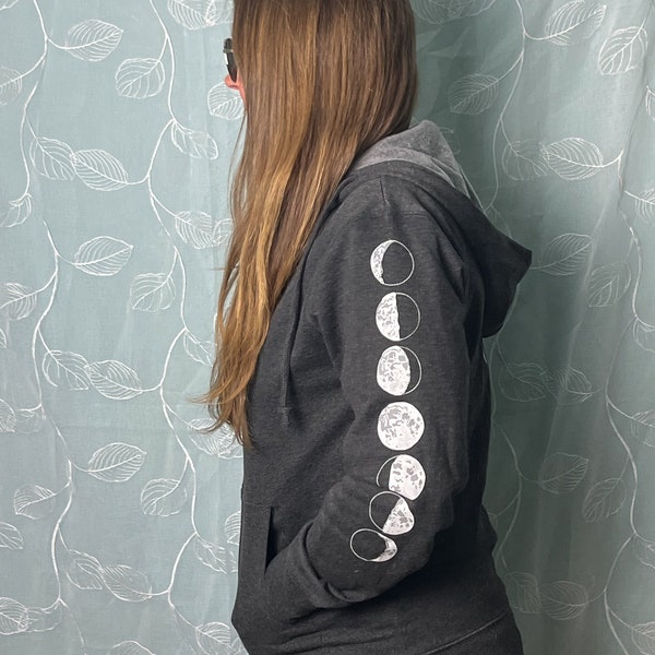 Promo ! Sweat à capuche unisexe Lune organique/recyclé XL