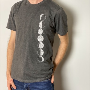 Organic/ Recycled Moons Men's / Unisex Tee image 2