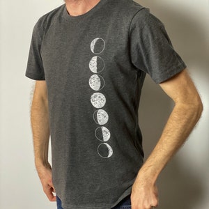 Organic/ Recycled Moons Men's / Unisex Tee image 1