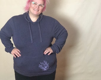 Sale! Organic/ Recycled Lavender Pullover Hoodie
