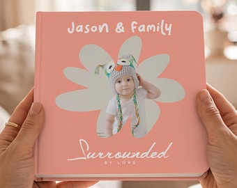 Custom Baby Board Book: First Birthday Toddler Personalized Photo Memory Keepsake