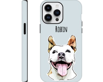 Custom Pet Phone Case: Dog Portrait Mom Gift, iPhone Case
