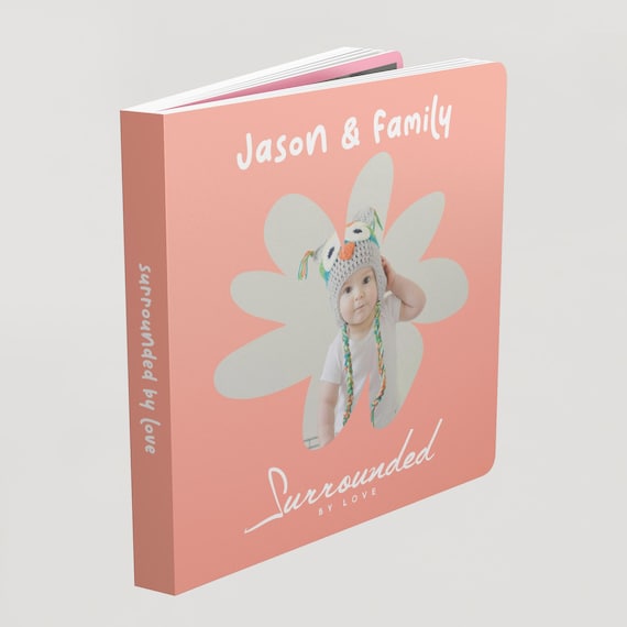 Custom Baby Board Book: Personalized Photo Memory Keepsake