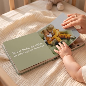 Personalized Family Photo Baby Board Book: Custom Storybook Gift image 8