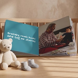 Personalized Family Photo Baby Board Book: Custom Storybook Gift image 9