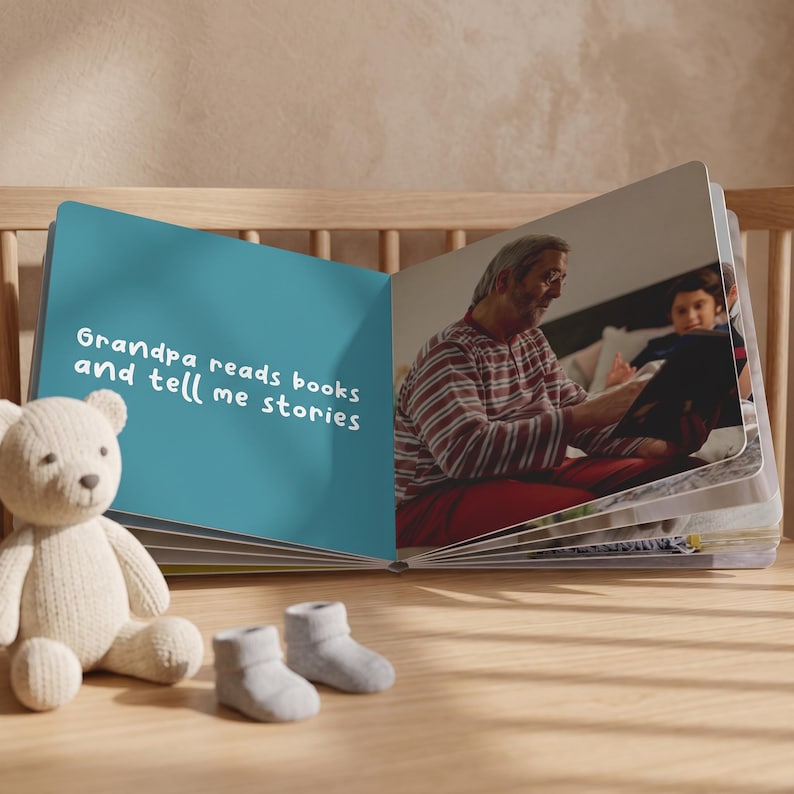 Personalized Family Photo Baby Board Book: Custom Storybook Gift image 9