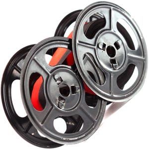Original Olivetti Typewriter Ribbon - Black/Red For STUDIO 45 Model | On Original Spools