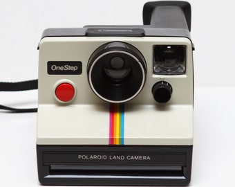 Polaroid One Step Rainbow SX-70 Film Land Camera Made in USA 1970s Fully Operational