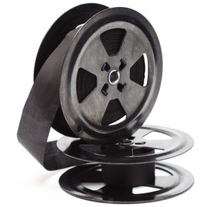 Smith Corona Typewriter Twin Metal Spools For Clipper Sterling Galaxie Silent Comet Coronet Manual Portables with New Black Ribbon