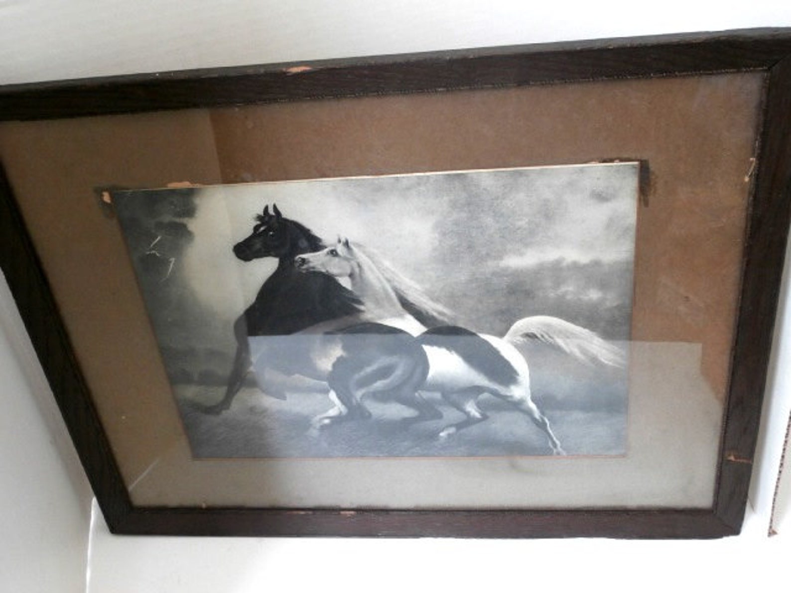 Antique Print Spirited Horses by LeRoy Circa 1900 Etsy