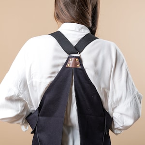 Weste Rucksack, Rucksack, Wandelbarer Rucksack, Vegan Rucksack, Fahrrad Rucksack, Blauer Rucksack Frauen, Urban Rucksack, Denim Rucksack, Urban Tasche