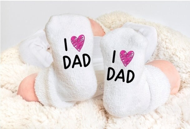 I Socks Etsy Daddy - Love