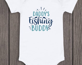 Daddy's Fishing Buddy, Baby Bodysuit,