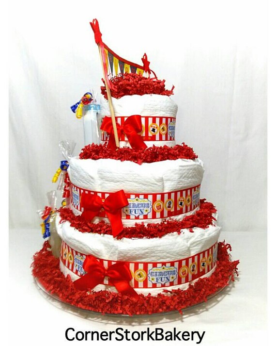 circus diaper cake