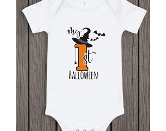 Halloween Baby Bodysuit, My 1st Halloween Baby Bodysuit, My First Halloween Bodysuit, Halloween Baby Gift, Baby Bodysuit, Baby