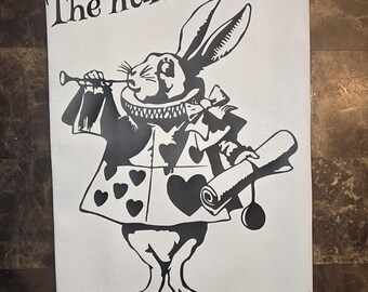 The Hurrier I Go The Behinder I Get White Rabbit Funny Towel