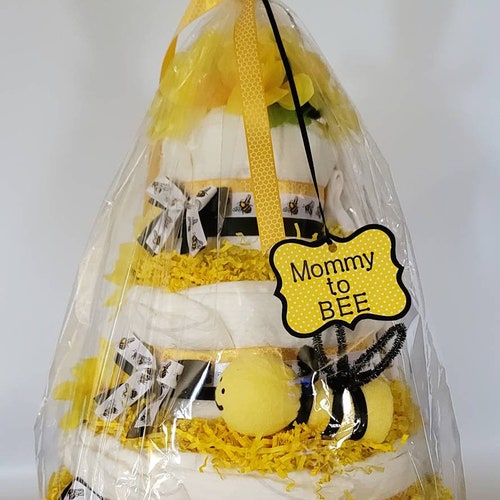 Mommy to Bee Diaper Cake, Bee shops Diaper Cake