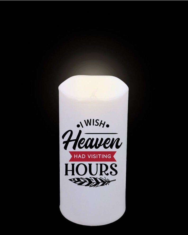 Flameless Led Memorial Candles Memorial Led Pillar Candles Etsy