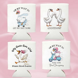 Silly Goose Can Cooler, Funny Goose Can Cooler, Funny Can Cooler, Can Cooler