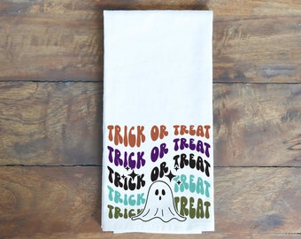 Trick or Treat Halloween Kitchen Towel