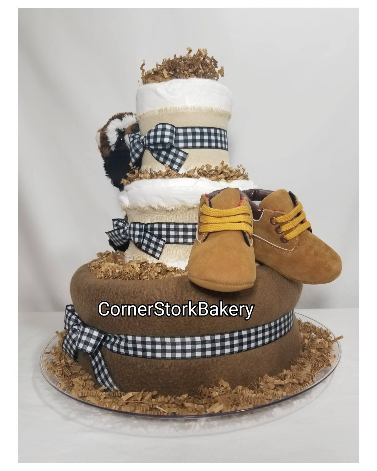Raccoon Diaper Cake Raccoon Baby Gift Baby Gift Boys Diaper Etsy