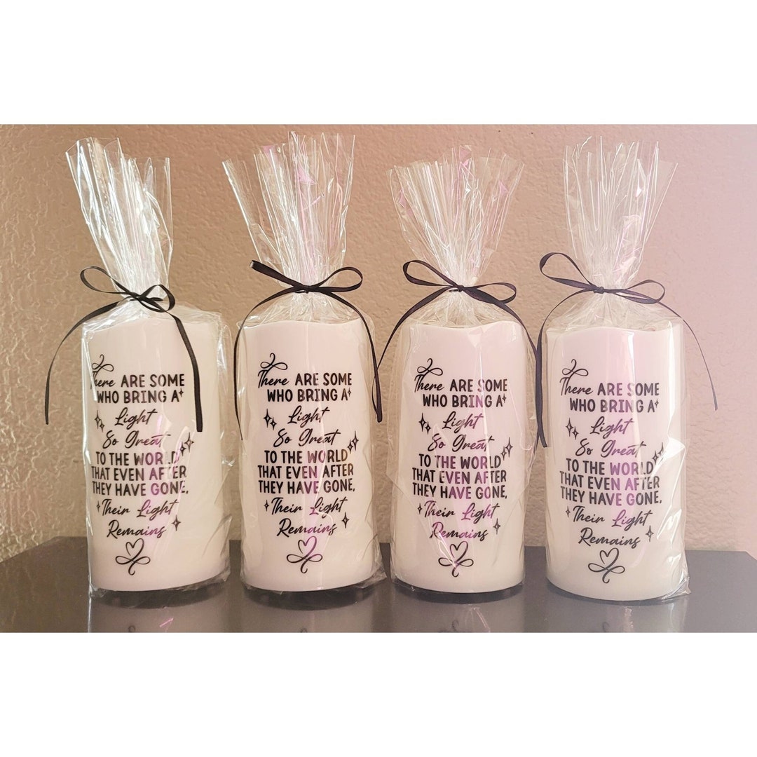 Flameless Led Memorial Candles, Memorial Led Pillar Candle, Grieving