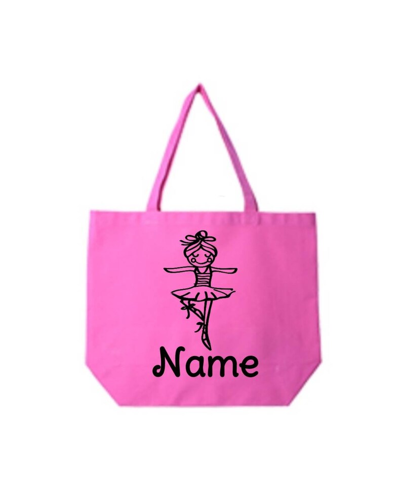 Tote Bag Personalized Dance Class Bag Ballerina Canvas Tote Bag Custom Tote Bag Tote Bag Dance Class Tote Bag Tote Bag Ballerina Bag