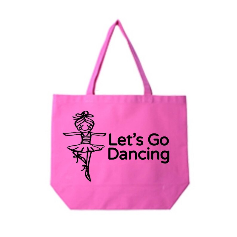 Tote Bag Personalized Dance Class Bag Ballerina Canvas Tote Bag Custom Tote Bag Tote Bag Dance Class Tote Bag Tote Bag Ballerina Bag